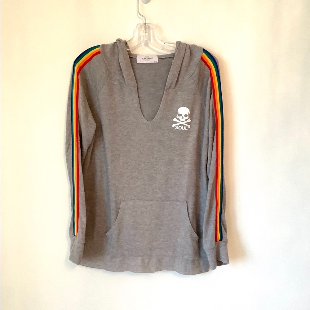 Soulcycle Lightweight Gray Sweater Hoodie